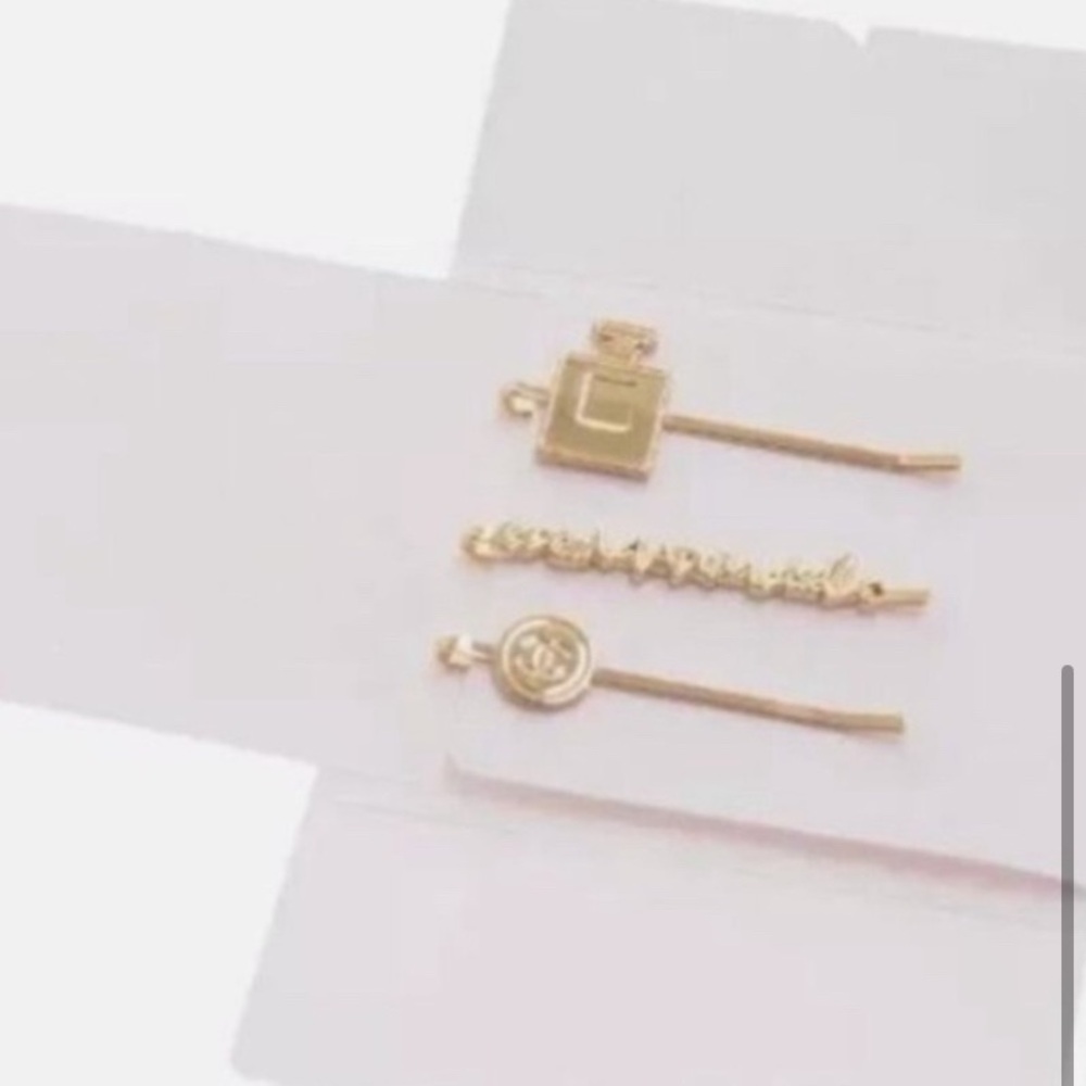 CHANEL Hairpin / Hair Accessory Coco Mademoiselle Limited Edition Gold Set - Picture 6 of 6